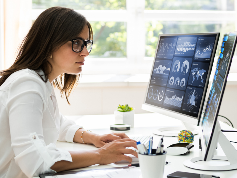 Professional viewing data dashboard