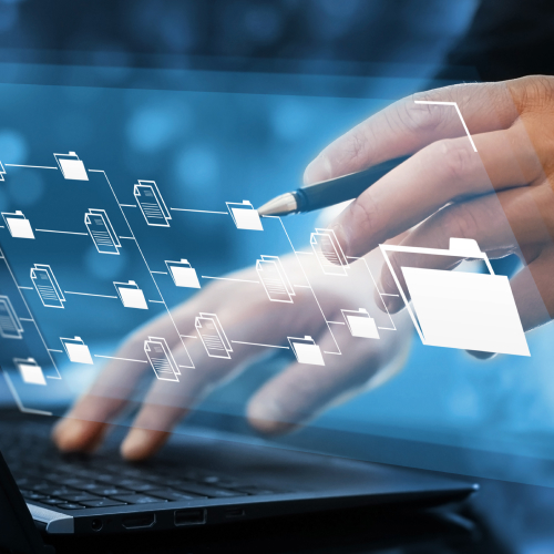 Selecting file from data interface
